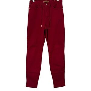 Judy‎ Blue Red Garmet Dyed Stretch Drawstring Jogger Style Jeans Womens 7 / 28